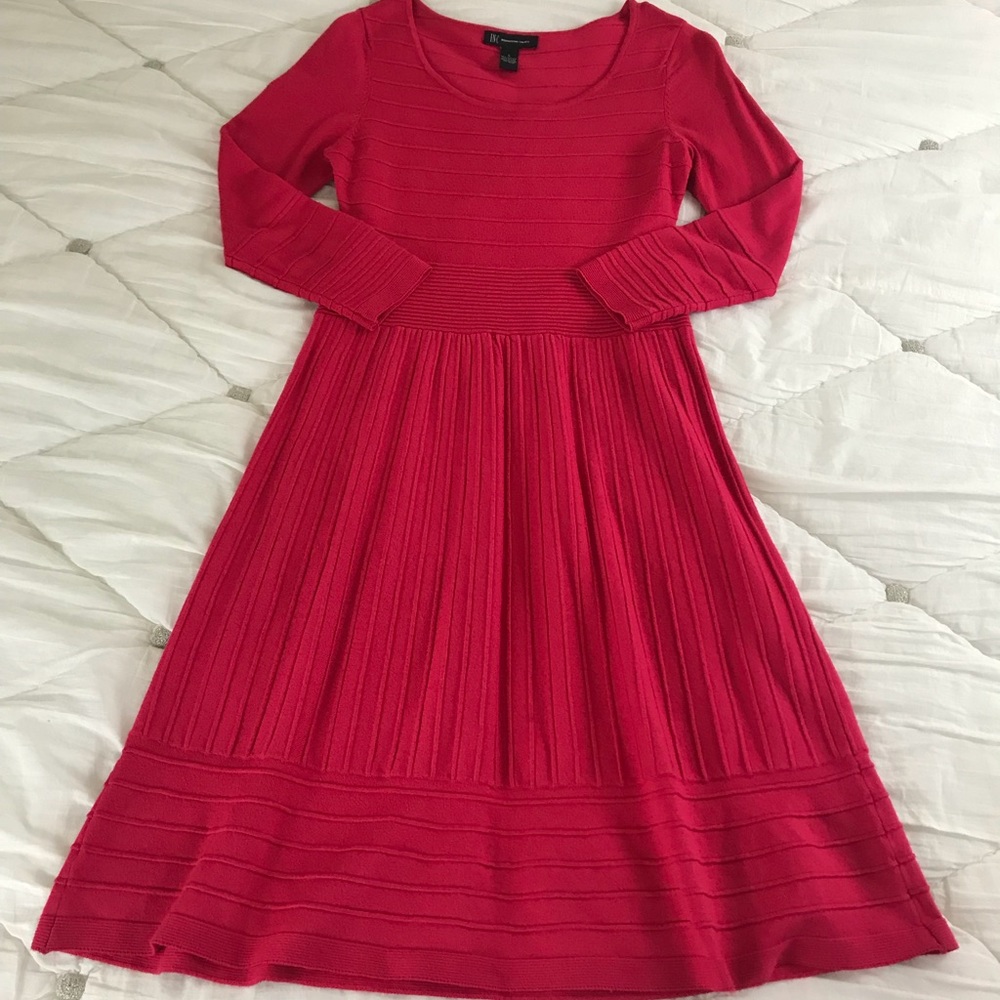 Hot pink knit INC dress